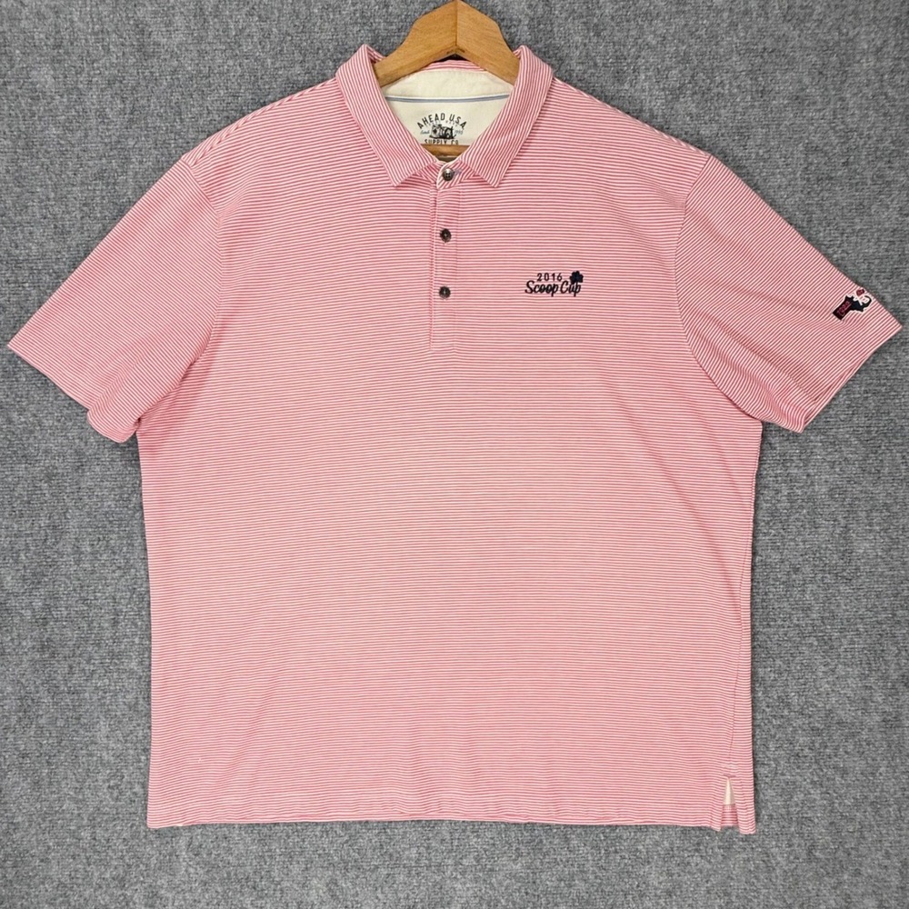 AHEAD Supply Co Marshfield Country Club Men's XXL 2016 Scoop Cup Golf Polo